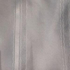 6 BABY BLUE POLYESTER STRIPED VINTAGE CLOTH NAPKINS